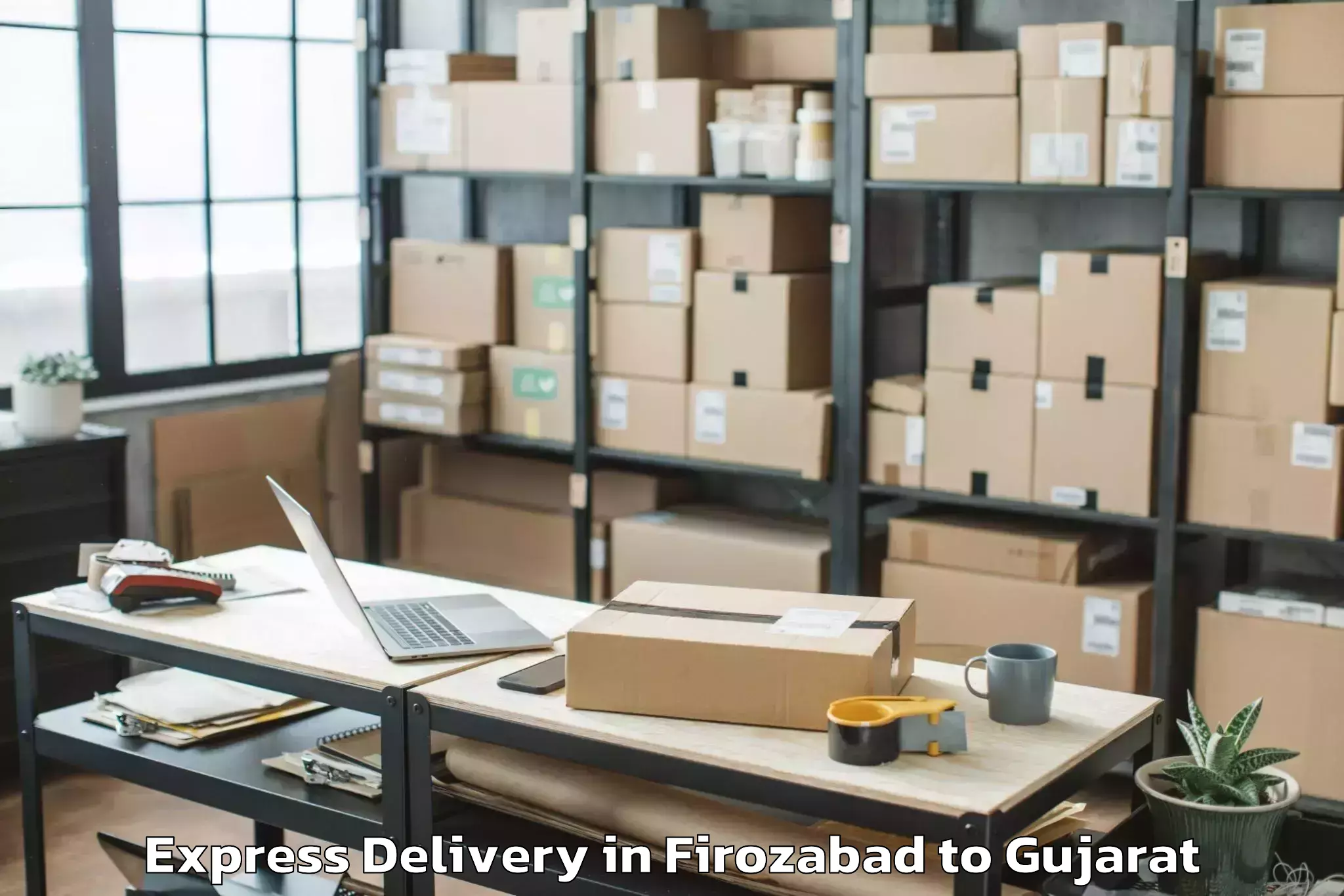 Book Your Firozabad to Anklesvar Express Delivery Today